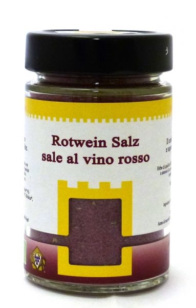 Rotweinsalz Glas