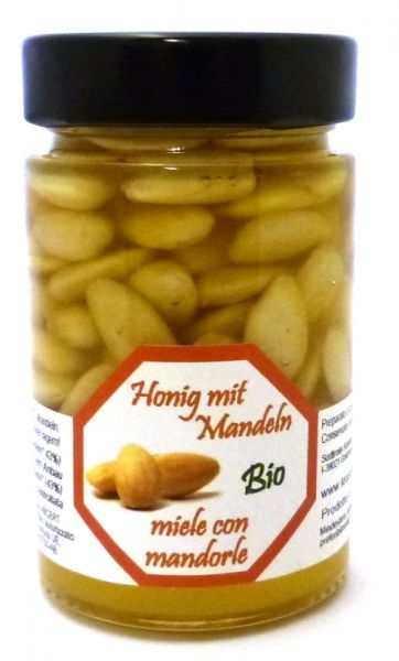 Honig mit ganzen Mandeln